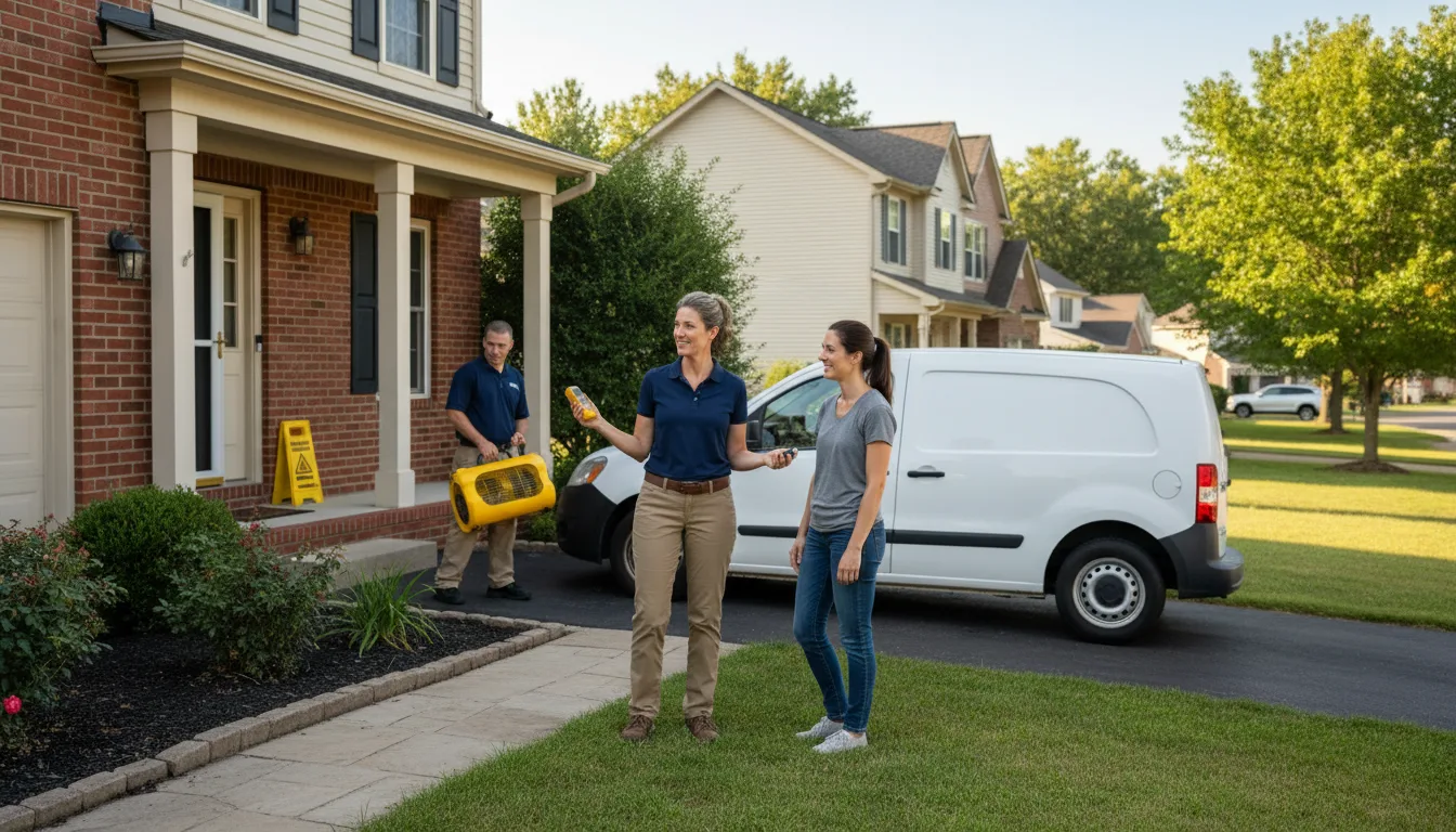 Residential water damage restoration in Stockett, MT